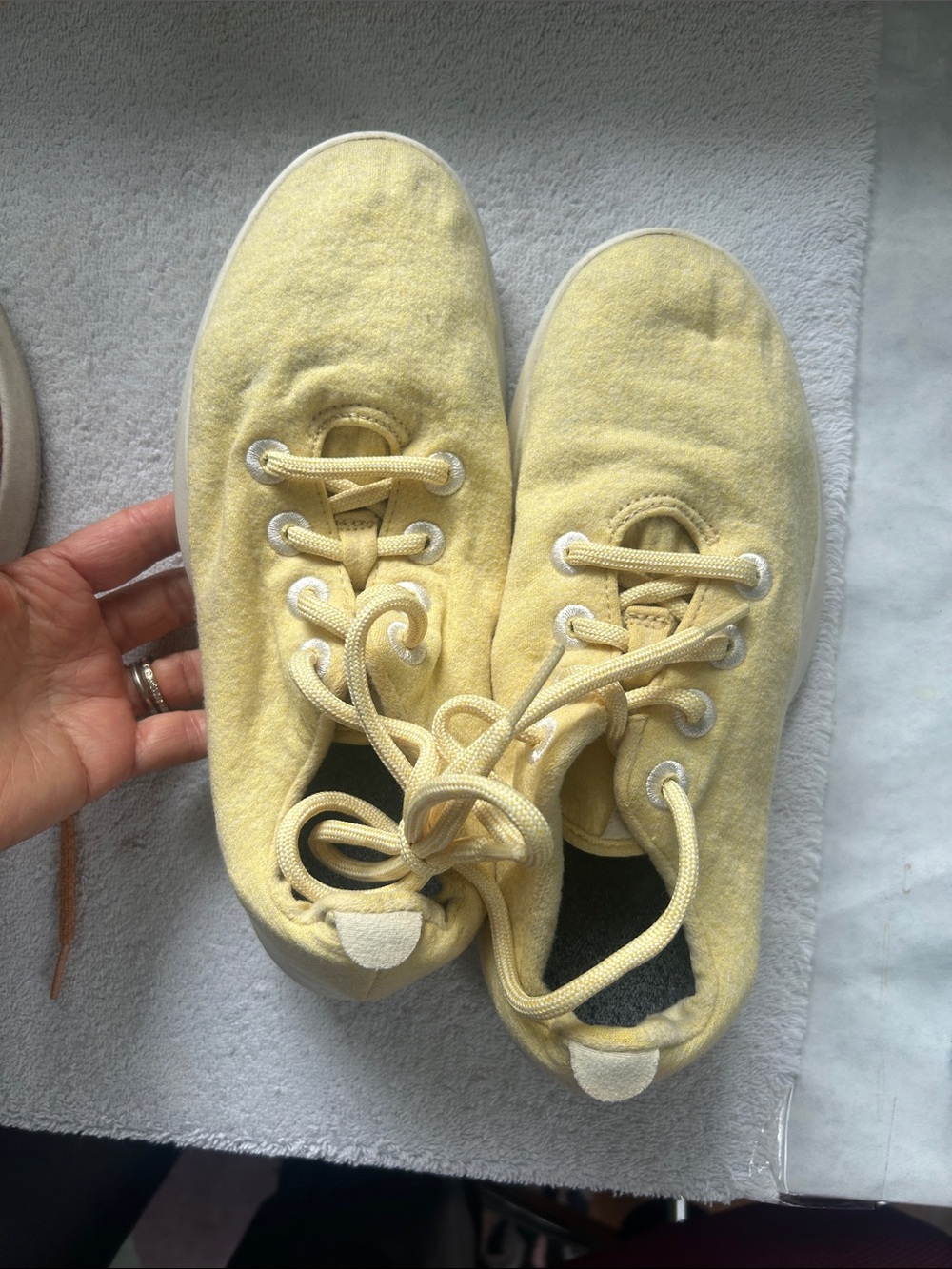 allbirds Women's Wool Runners in Soft Yellow